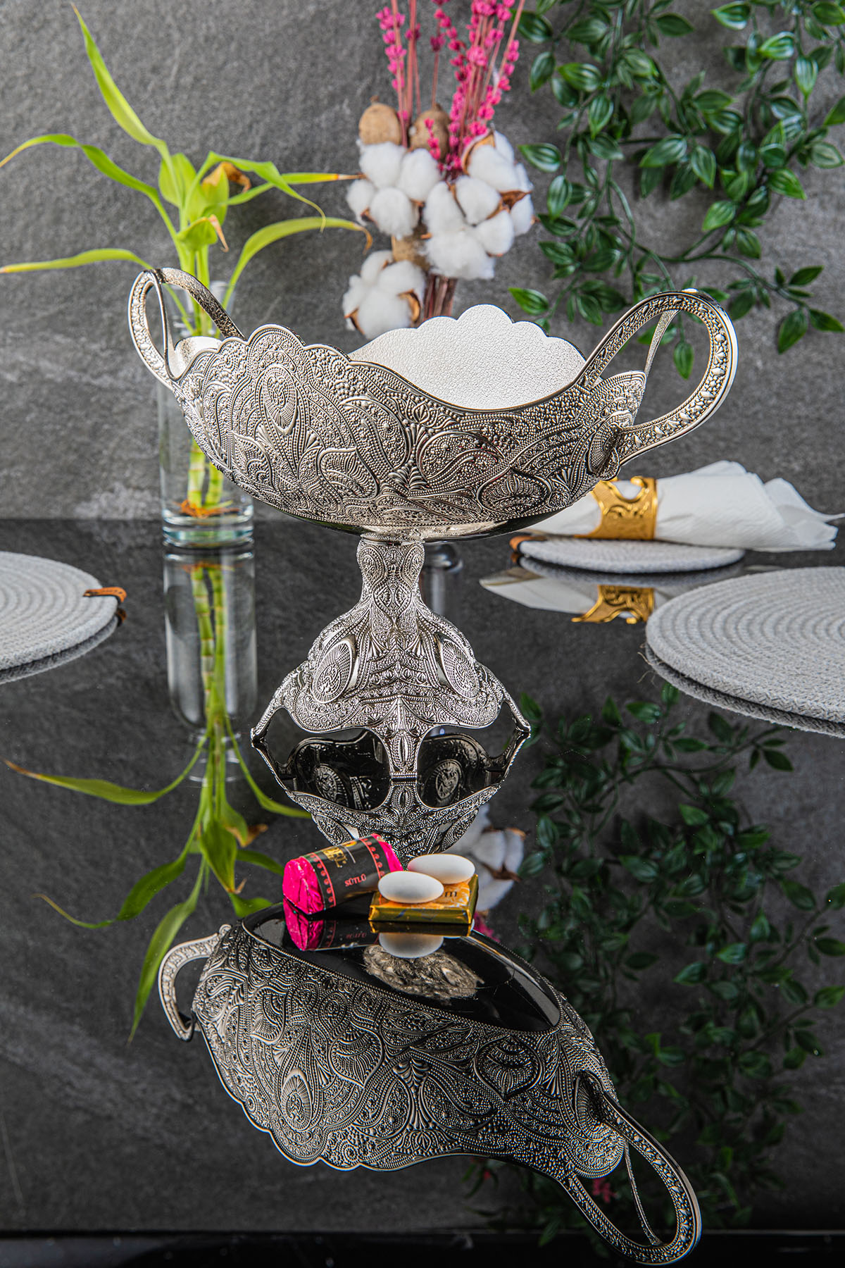 DESENLİ KAİDELİ GONDOL TEKLİ KUTULU