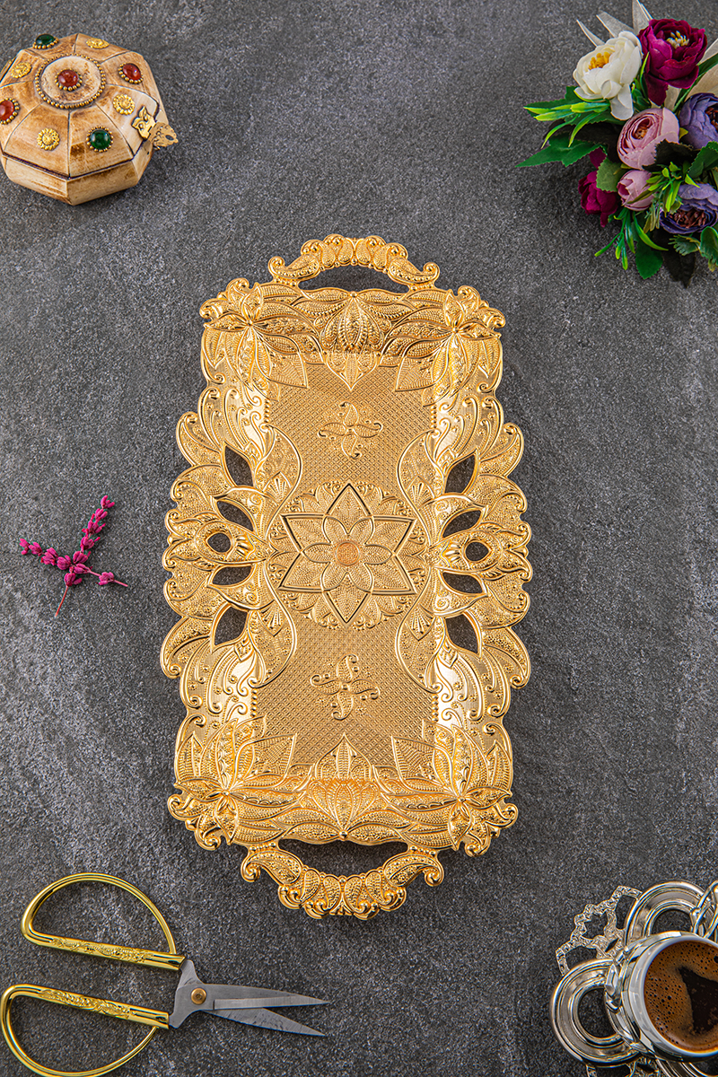 2 KİŞİLİK EDA DİKDÖRTGEN TEPSİ (19X38)
