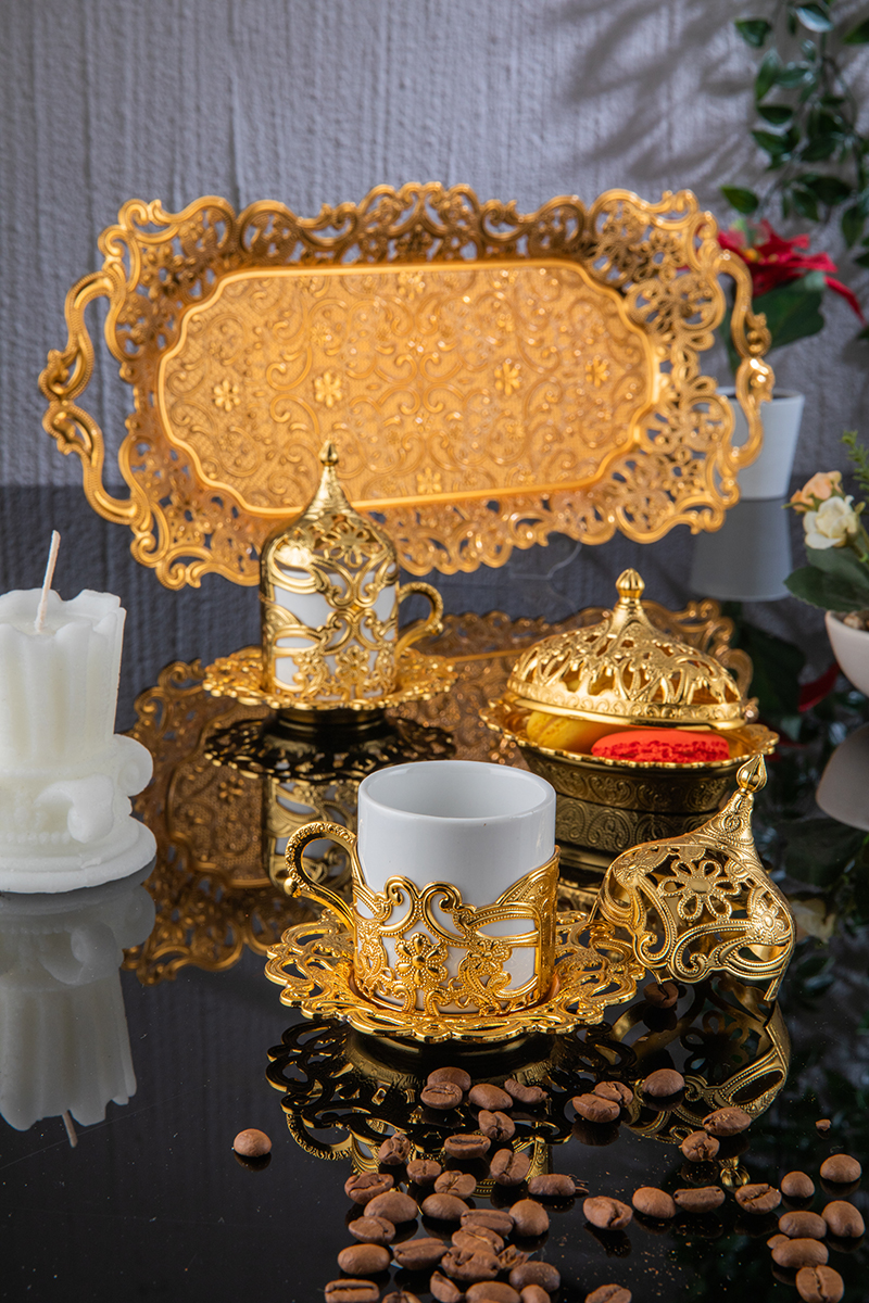 MOTİF DİKDÖRTGEN 2’ Lİ KAHVE SETİ